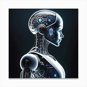 Portrait Of A Robot 43 Canvas Print