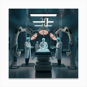 Surgeons In The Operating Room Canvas Print