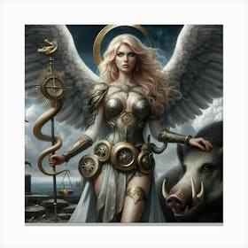 Princess Angel Warrior 4 Canvas Print