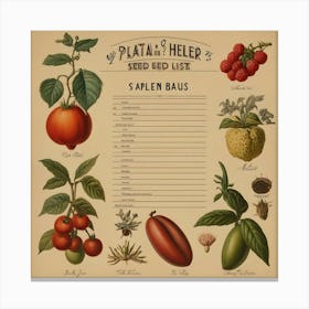 Default Vintage Make A Seedshopping List Aesthetic 3 (1) Canvas Print