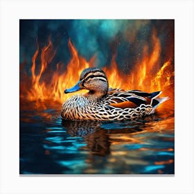 Fire Duck Canvas Print