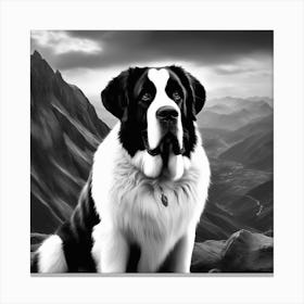 Bernard Mountain Dog Canvas Print