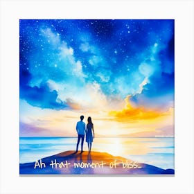 Ah That Moment Of Bliss  Canvas Print