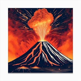 Volcano Eruption 8 Canvas Print