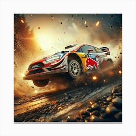 WRC Rally Racer Canvas Print