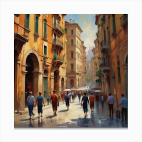 City Street Canvas Print