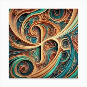 Interstellar laser light line pattern abstract art 16 Canvas Print