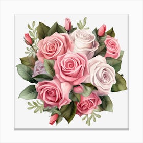 Bouquet Of Roses 24 Canvas Print