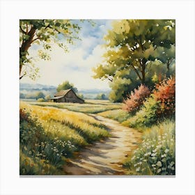 Countryside Peaceful Nature Hyper Realistic Hd 809295170(1) Canvas Print
