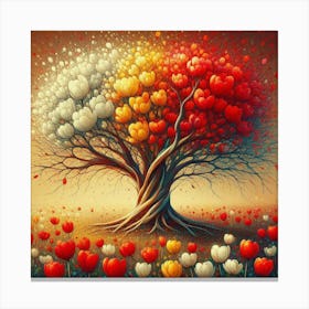 Tree Of Love Canvas Print