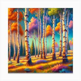 Birch Forest Canvas Print