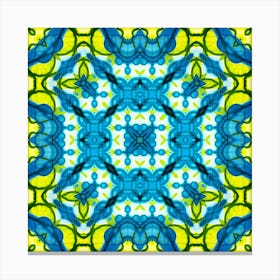 The Symbol Is The Blue And Yellow Pattern Of Ukraine Canvas Print