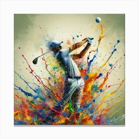 Golfer Canvas Print Canvas Print