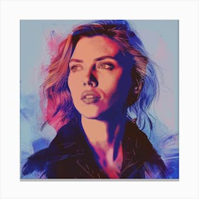 Creatai 24830 A Portrait Of The Actor Scarlett Johansson Thro 3477f456 9402 4fad 92a5 4441fc6a4a91 1 Canvas Print