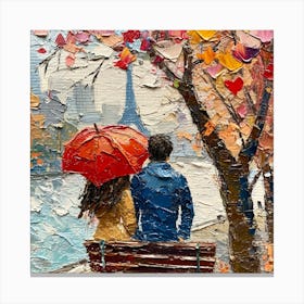 Couple In Love Canvas Print