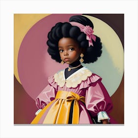 Afro Girl Canvas Print