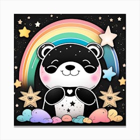 Kawaii Panda 2 Canvas Print