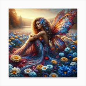 Fairy In The Meadow 4 Canvas Print