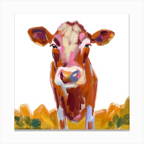 Hereford Cow 03 Canvas Print