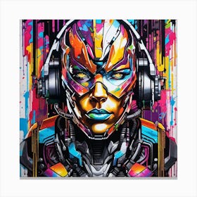 Cyborg Woman Canvas Print