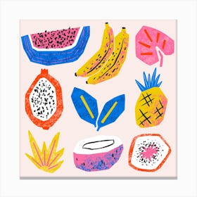 Fruit Salad Square Canvas Print