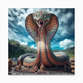 Snake Statue 3 Canvas Print