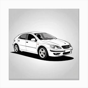 Car Illustration Canvas Print