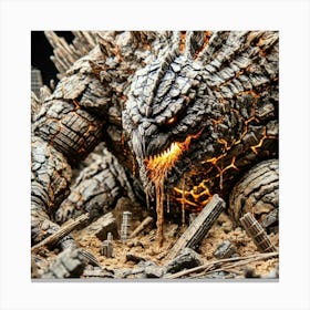 A Detailed Close Up Scene Showing Terra Brontis, T Canvas Print