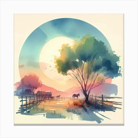 Watercolor Painting 62 Canvas Print