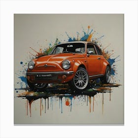 Fiat Beetle Canvas Print