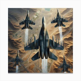 Eagles In Flight Canvas Print