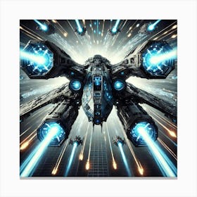 Void Predator Enhanced Weapons Converted Canvas Print