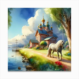 Russian Church 1 Canvas Print