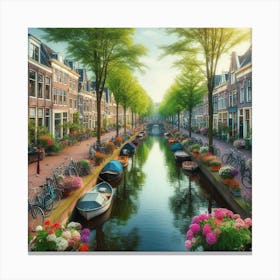 Amsterdam Canal 5 Canvas Print