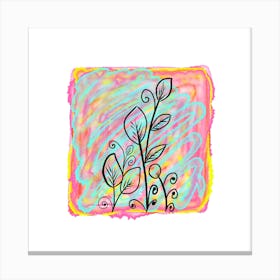 Abstract Botanical Art Canvas Print