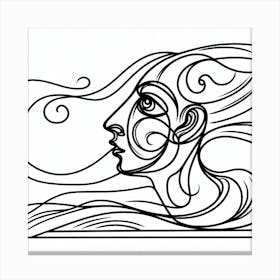 Wind Picasso style 1 Canvas Print