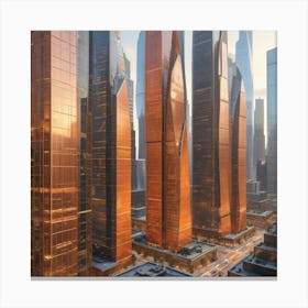 Futuristic Cityscape 26 Canvas Print