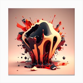 Splatter Art Canvas Print