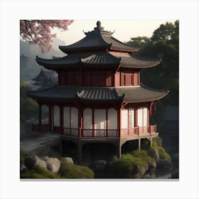 Chinese Pagoda Canvas Print