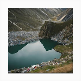 Lake In The Mountains 13 Canvas Print