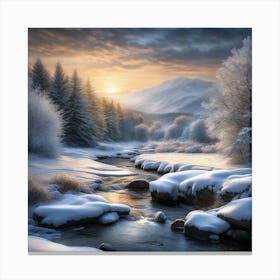 Snowy Landscape 2 Canvas Print