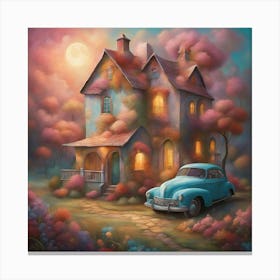 House In The Woods Canvas Print