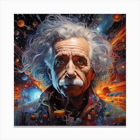 Albert Einstein 4 Canvas Print