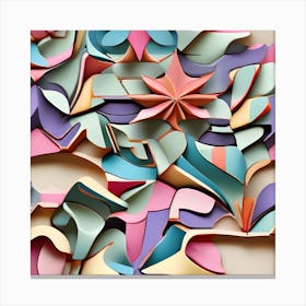 Paper Cut Art Canvas Print