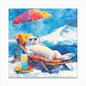 Hot Weddell Seals 2 Canvas Print