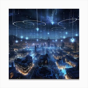 City At Night Canvas Print