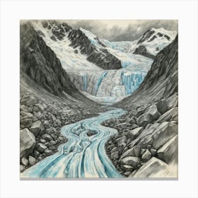 Glacier River Canvas Print
