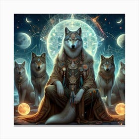 Luno the wolf 10 Canvas Print