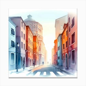 Venice City Street Canvas Print