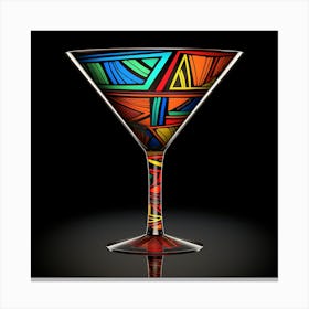 Martini Glass 1 - vector illustration, abstract art, abstract painting  city wall art, colorful wall art, home decor, minimal art, modern wall art, wall art, wall decoration, wall print colourful wall art, decor wall art, digital art, digital art download, interior wall art, downloadable art, eclectic wall, fantasy wall art, home decoration, home decor wall, printable art, printable wall art, wall art prints, artistic expression, contemporary, modern art print, Canvas Print